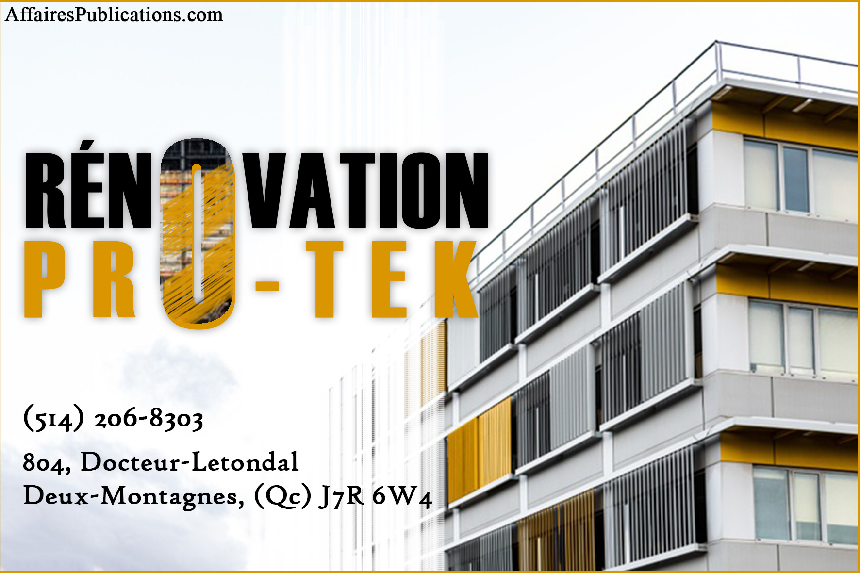 RÉNOVATION PRO-TEK INC