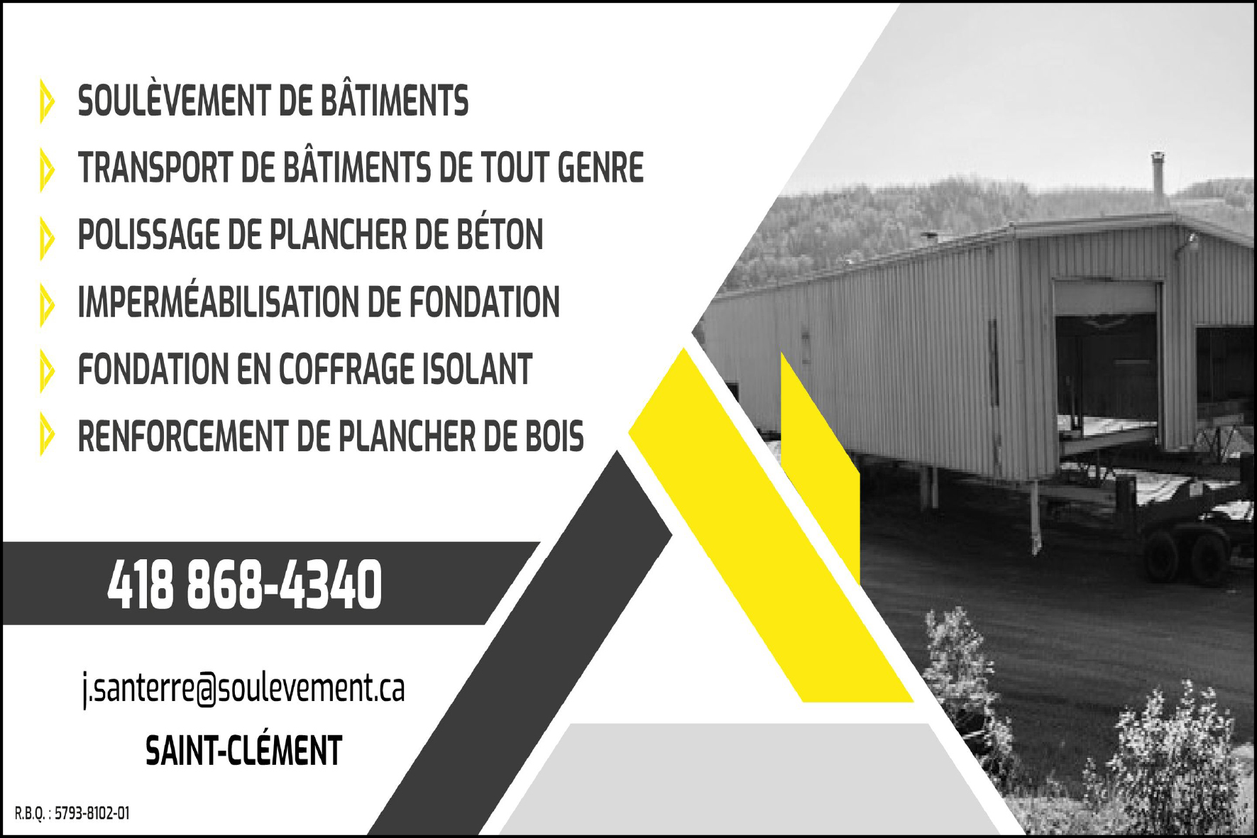 SOULÈVEMENT DE BÂTIMENT BSL