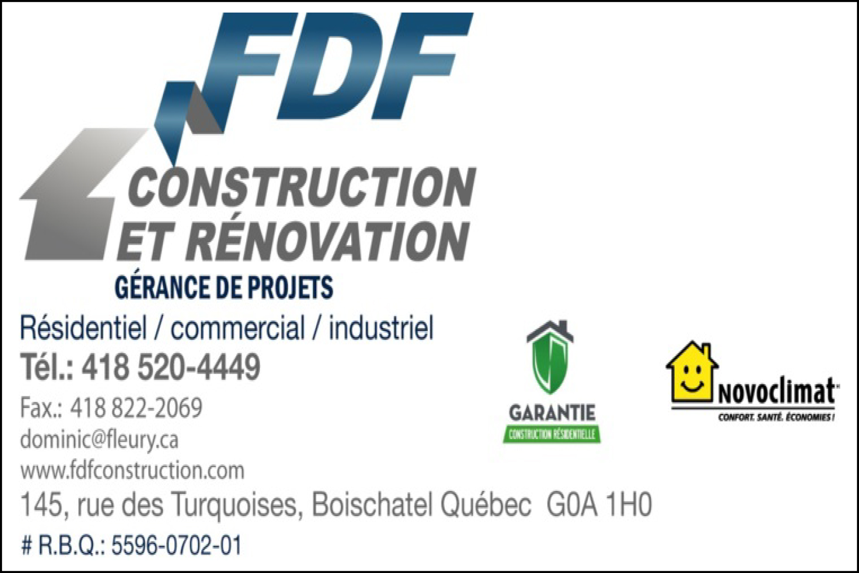 FDF CONSTRUCTION ET RÉNOVATION