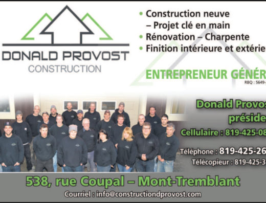 CONSTRUCTION DONALD PROVOST