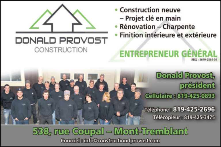 CONSTRUCTION DONALD PROVOST