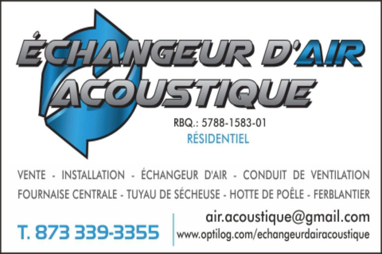 ÉCHANGEUR D&rsquo;AIR ACOUSTIQUE INC