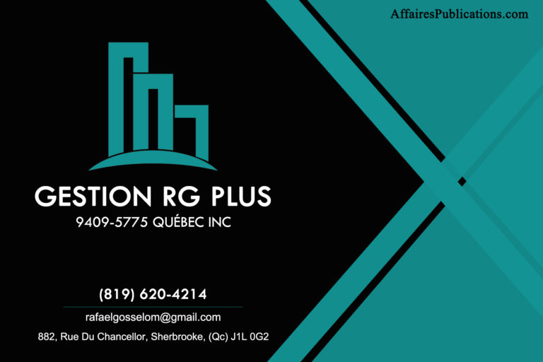 GESTION RG PLUS 9409-5775 QUÉBEC INC