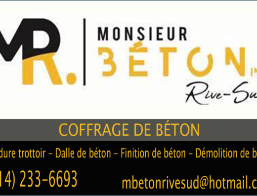 MONSIEUR BÉTON RIVE-SUD