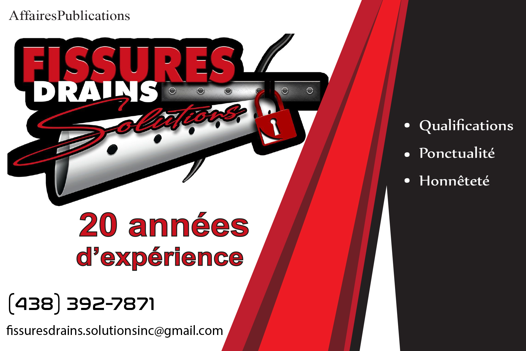 FISSURES DRAINS SOLUTIONS