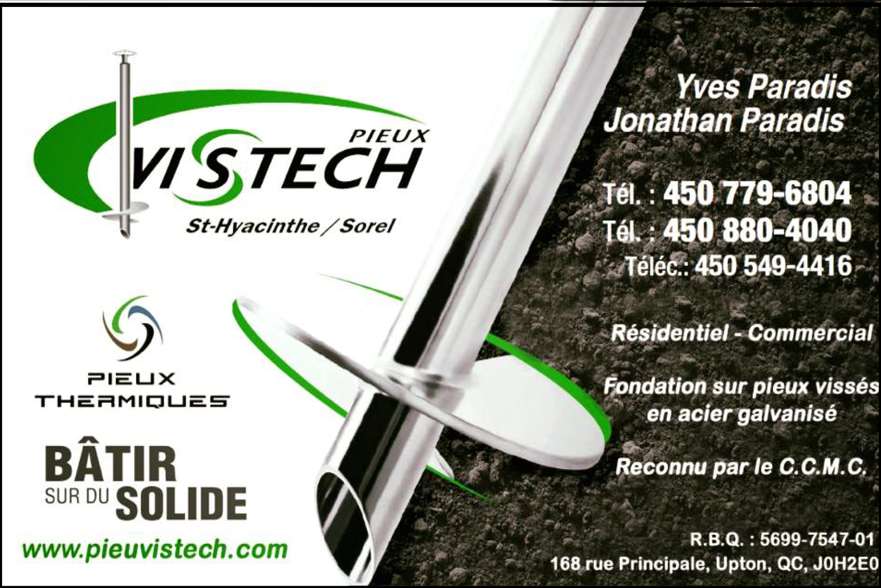 PIEUX VISTECH ST-HYACINTHE