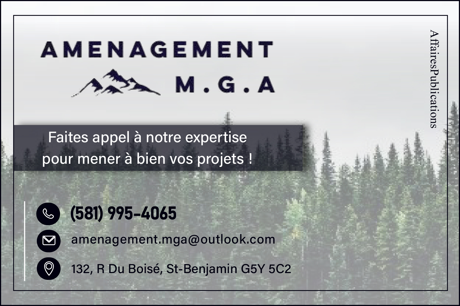 AMÉNAGEMENT M.G.A. INC