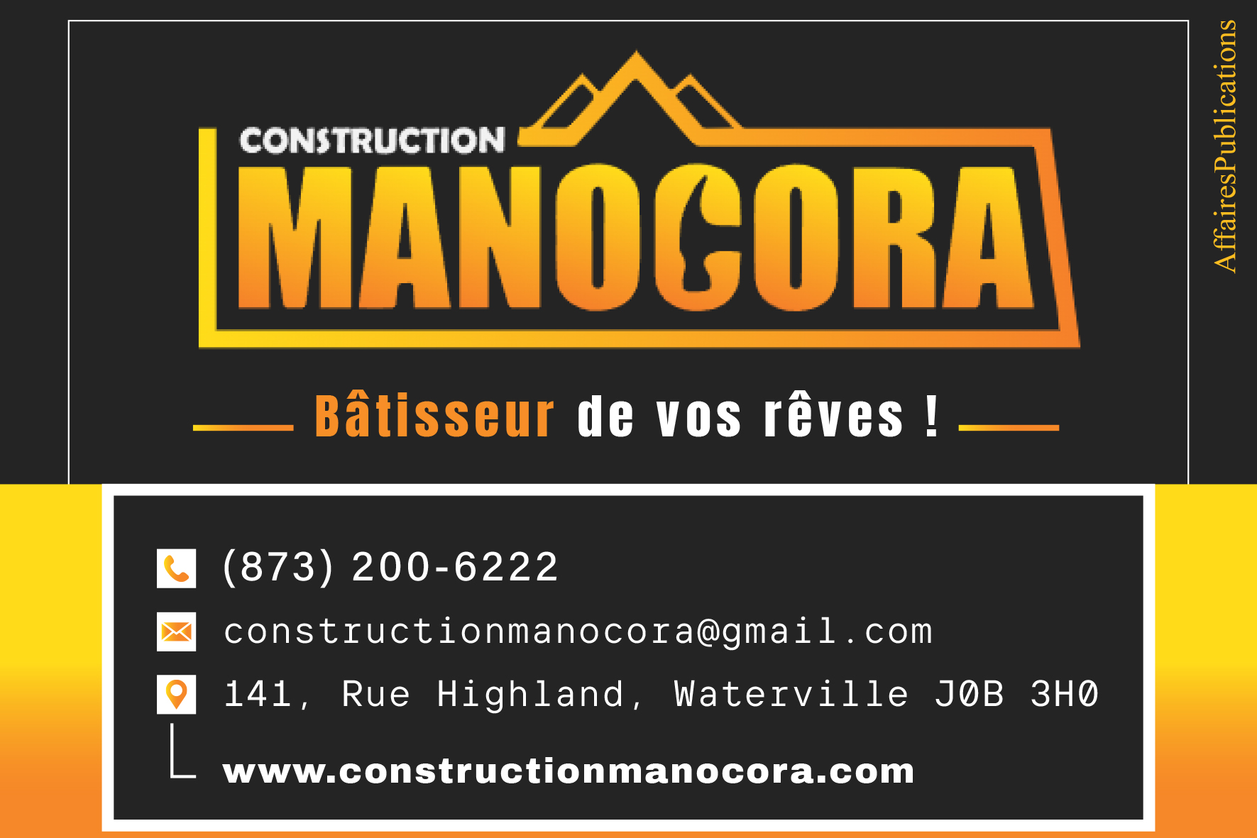 CONSTRUCTION MANOCORA  9439-0903 QUÉBEC INC
