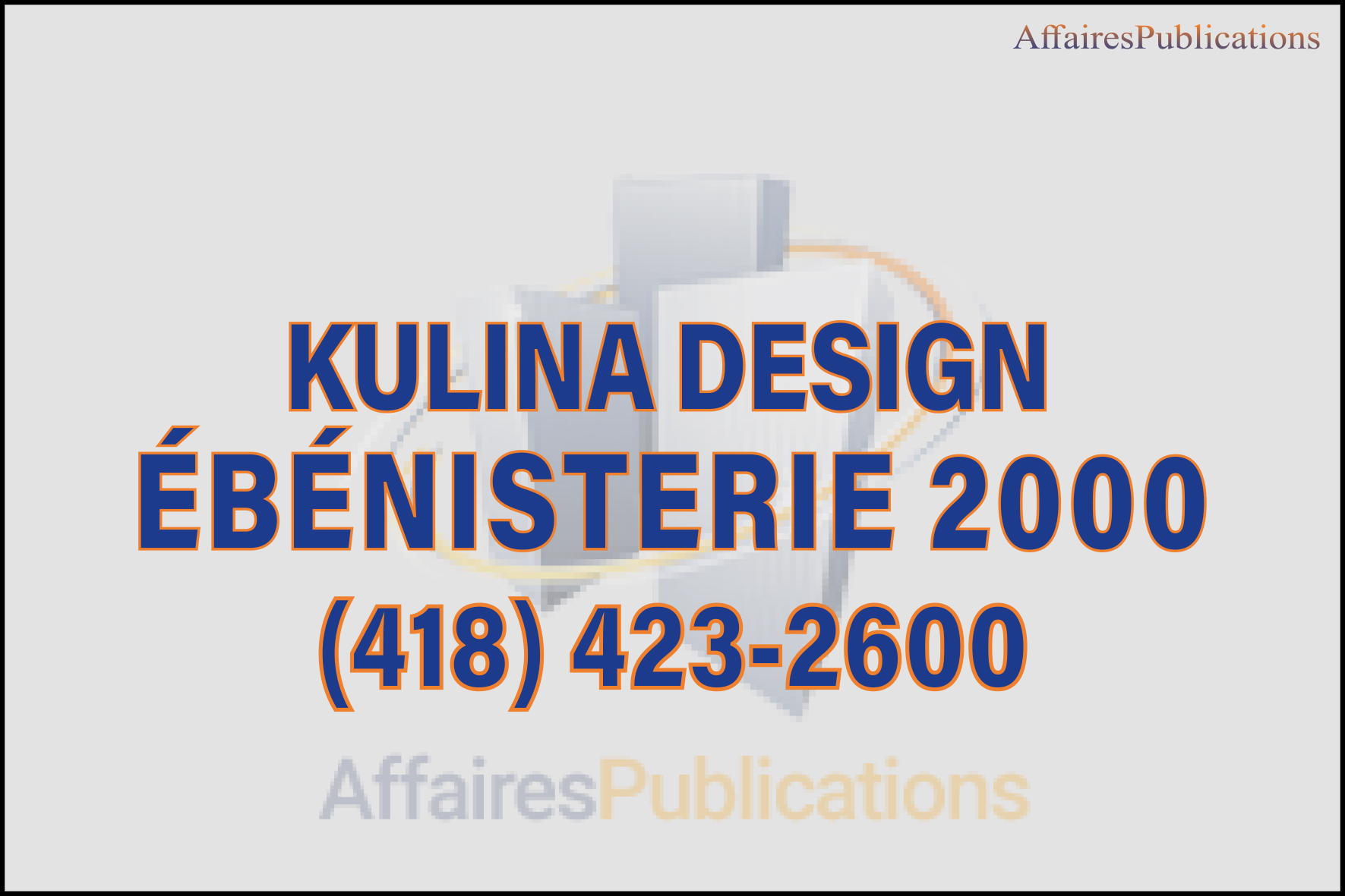 KULINA DESIGN ÉBÉNISTERIE 2000