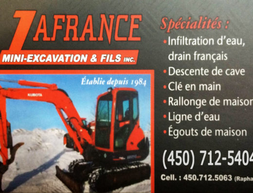 LAFRANCE MINI-EXCAVATION & FILS INC