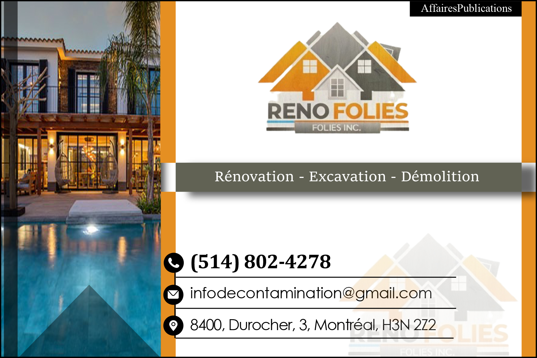 RÉNO FOLIES INC