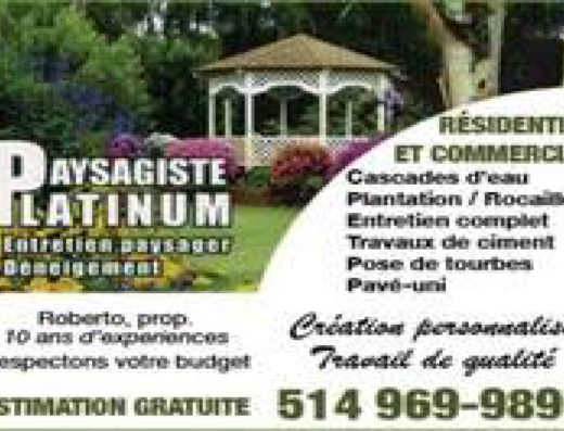 PAYSAGISTE PLATINUM
