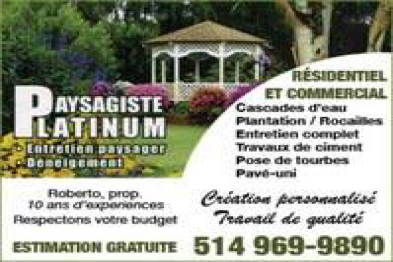 PAYSAGISTE PLATINUM