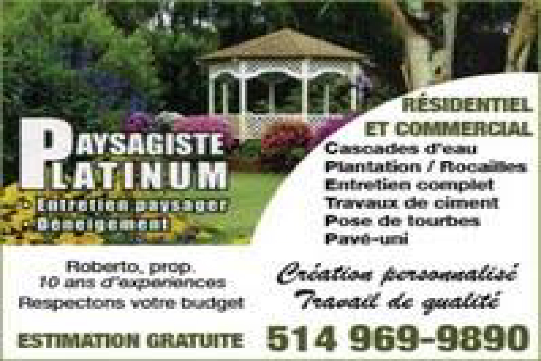 PAYSAGISTE PLATINUM