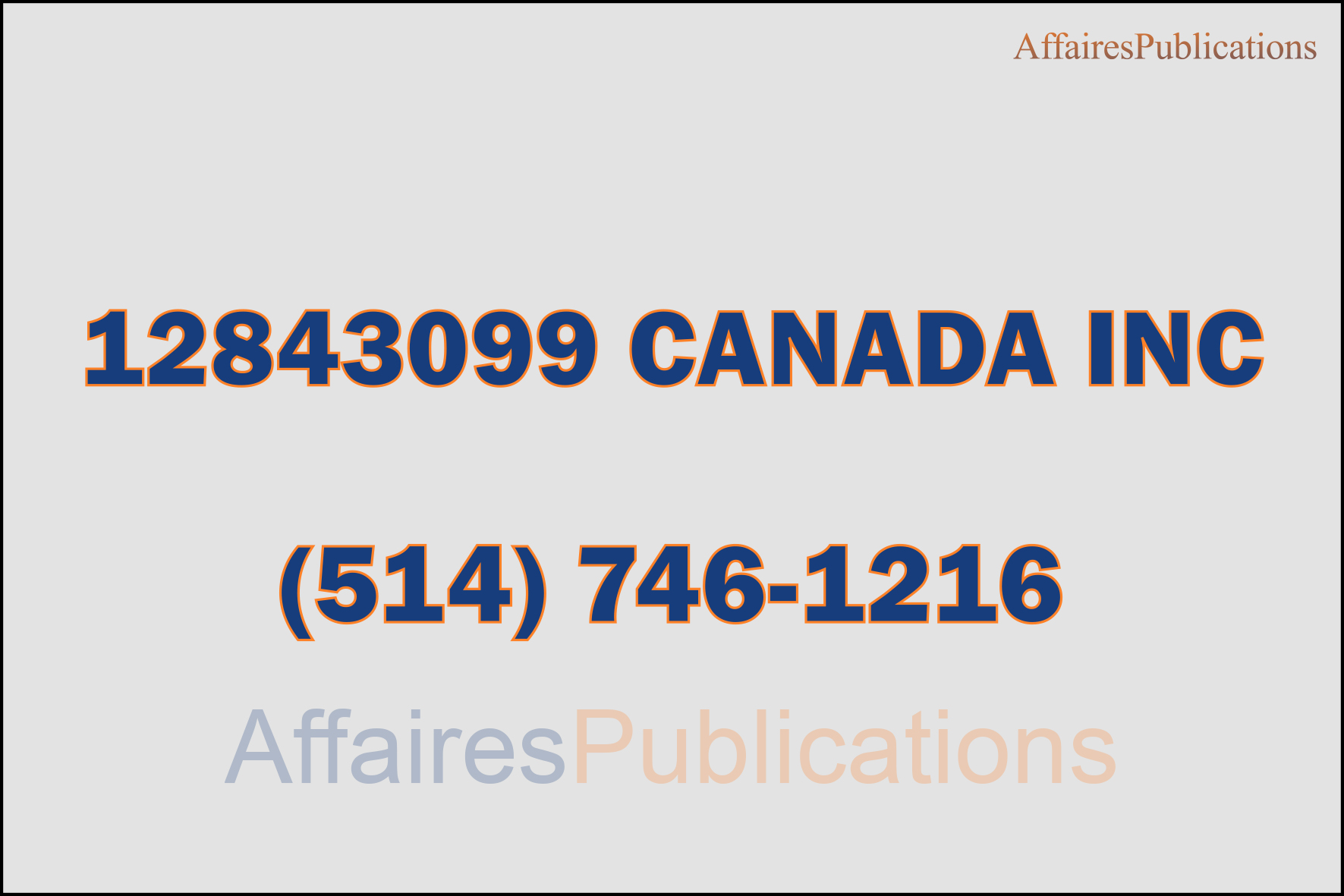 12843099 CANADA INC