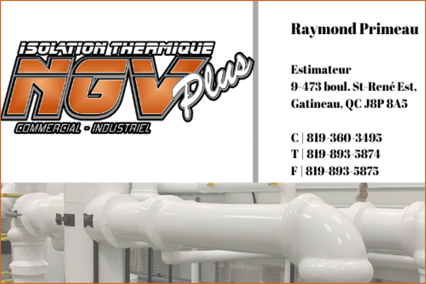 ISOLATION THERMIQUE NGV PLUS 10139688 CANADA INC