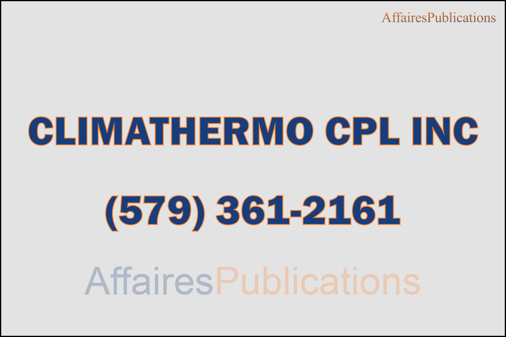 CLIMATHERMO CPL INC