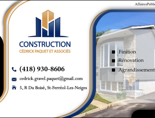 CONSTRUCTION CÉDRICK PAQUET ET ASSOCIÉS INC