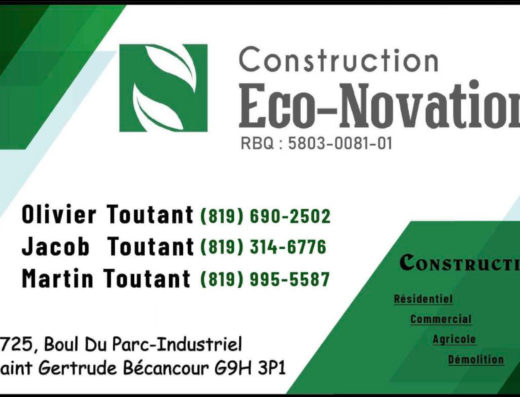 CONSTRUCTION ECO-NOVATION 9437-4915 QUÉBEC INC