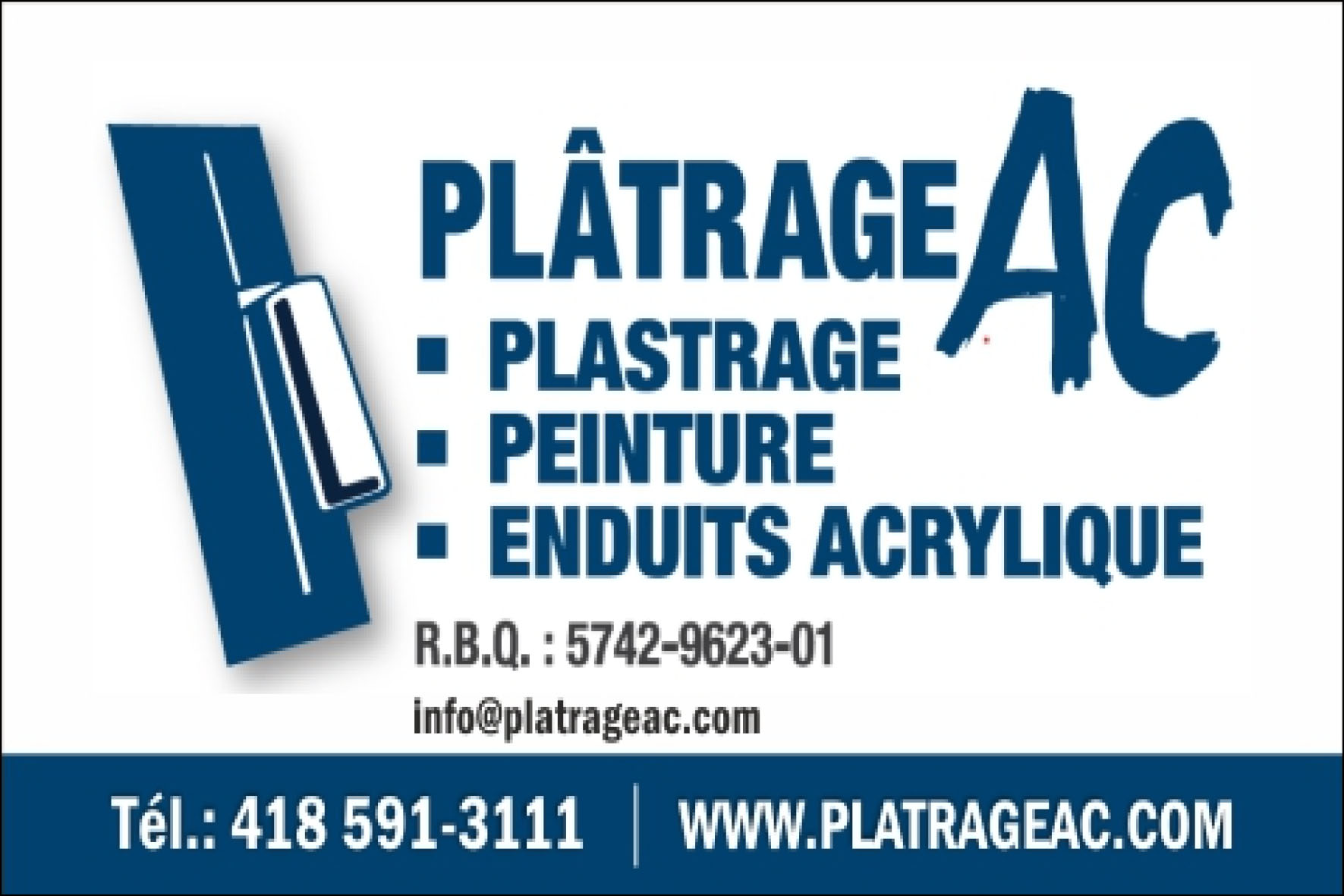 PLÂTRAGE ET ENTRETIEN AC SENC