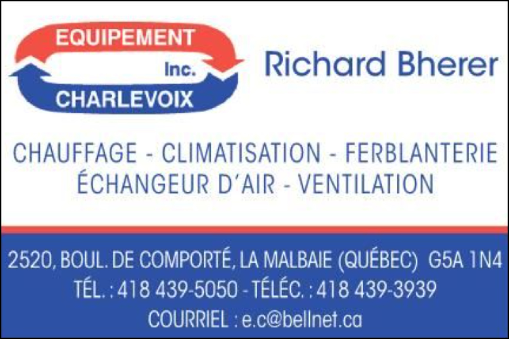 ÉQUIPEMENT CHARLEVOIX INC