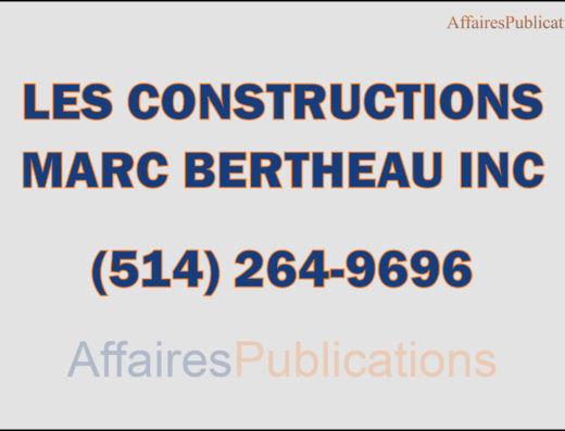 LES CONSTRUCTIONS MARC BERTHEAU INC