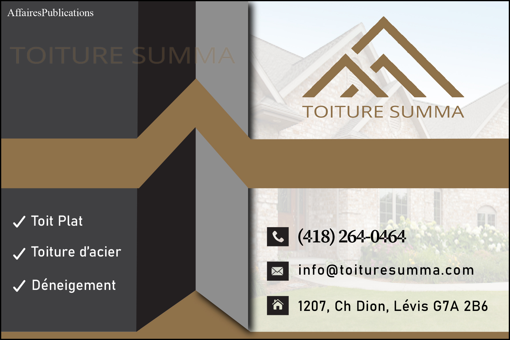 TOITURE SUMMA INC
