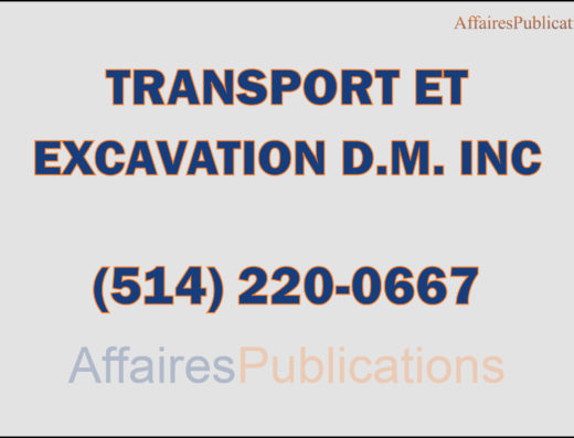 TRANSPORT ET EXCAVATION D.M.