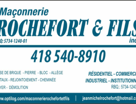 MAÇONNERIE ROCHEFORT ET FILS INC
