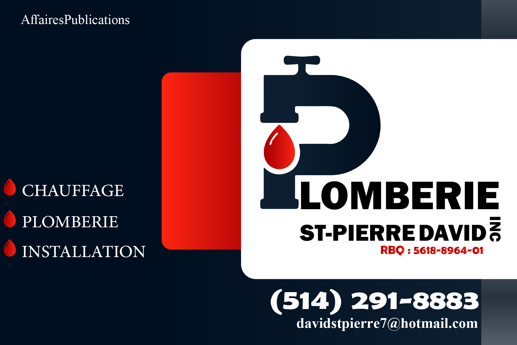PLOMBERIE DAVID ST-PIERRE INC