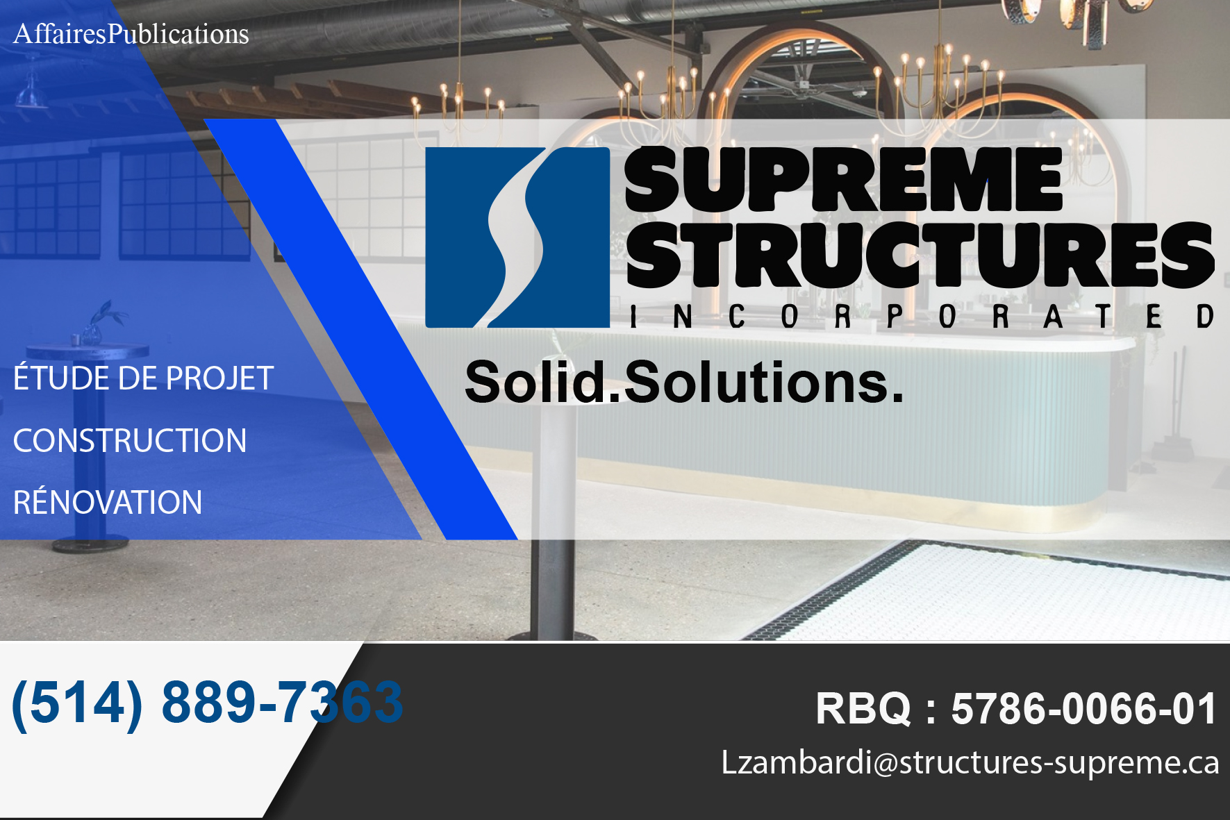 STRUCTURES SUPREME 9409-7938 QUÉBEC INC