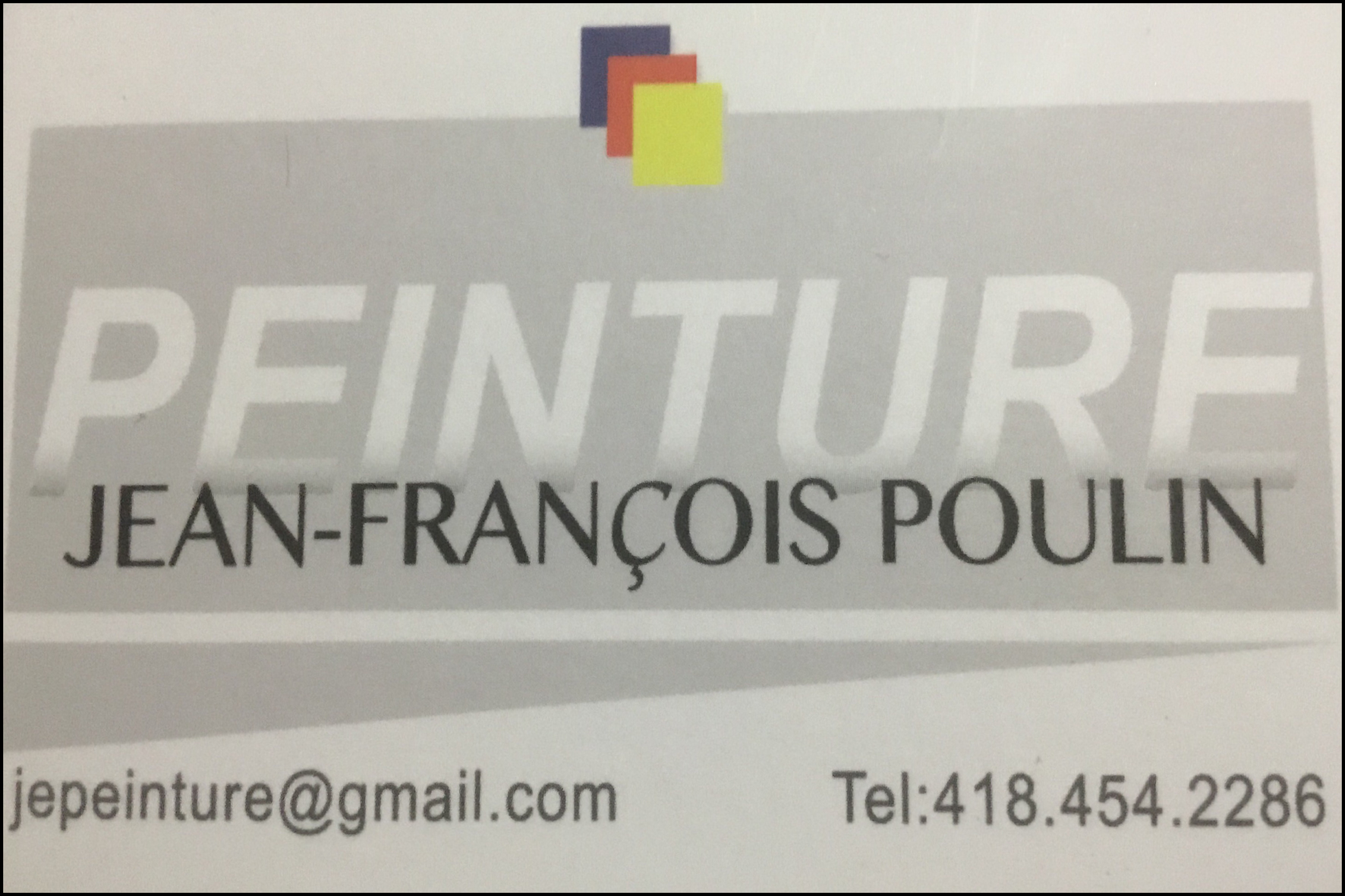 PEINTURE JEAN-FRANÇOIS POULIN