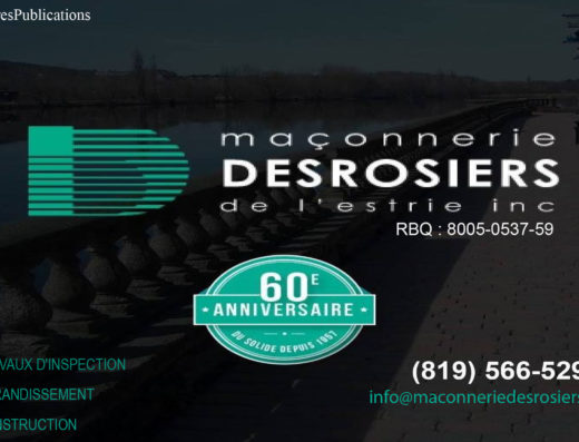 MAÇONNERIE DESROSIERS DE L&rsquo;ESTRIE INC