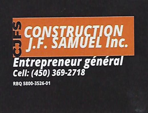 CONSTRUCTION J.F. SAMUEL INC