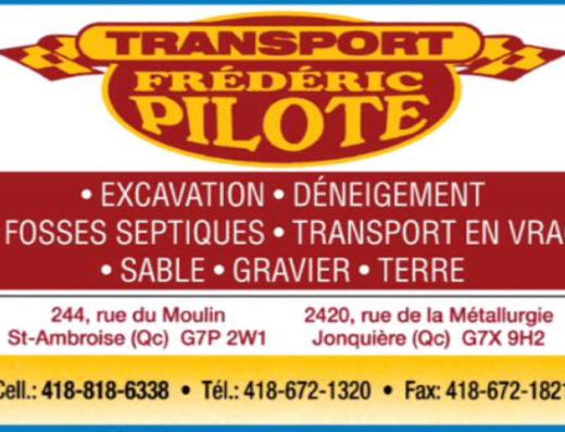 TRANSPORT FRÉDÉRIC PILOTE