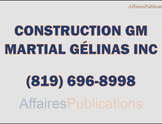 CONSTRUCTION GM MARTIAL GÉLINAS INC