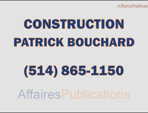 CONSTRUCTION PATRICK BOUCHARD