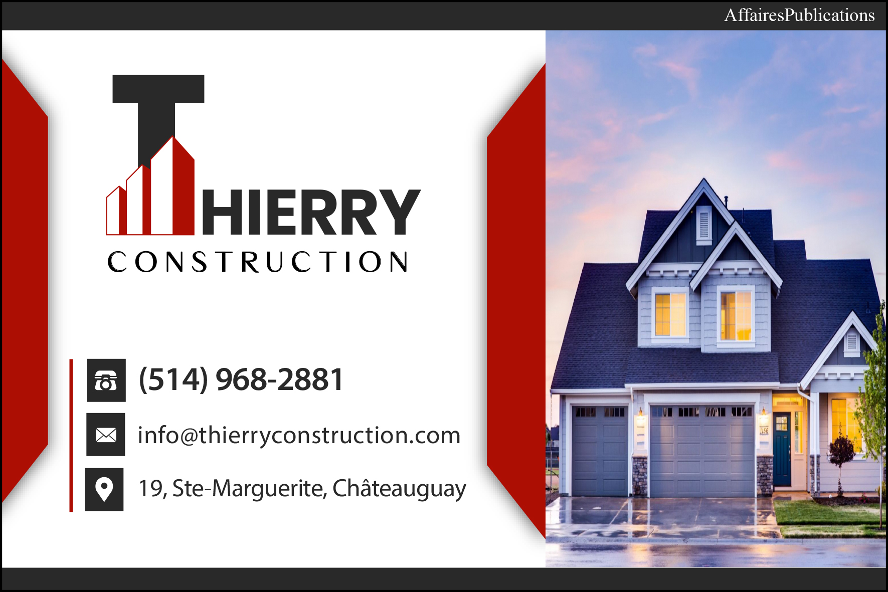 CONSTRUCTION THIERRY INC