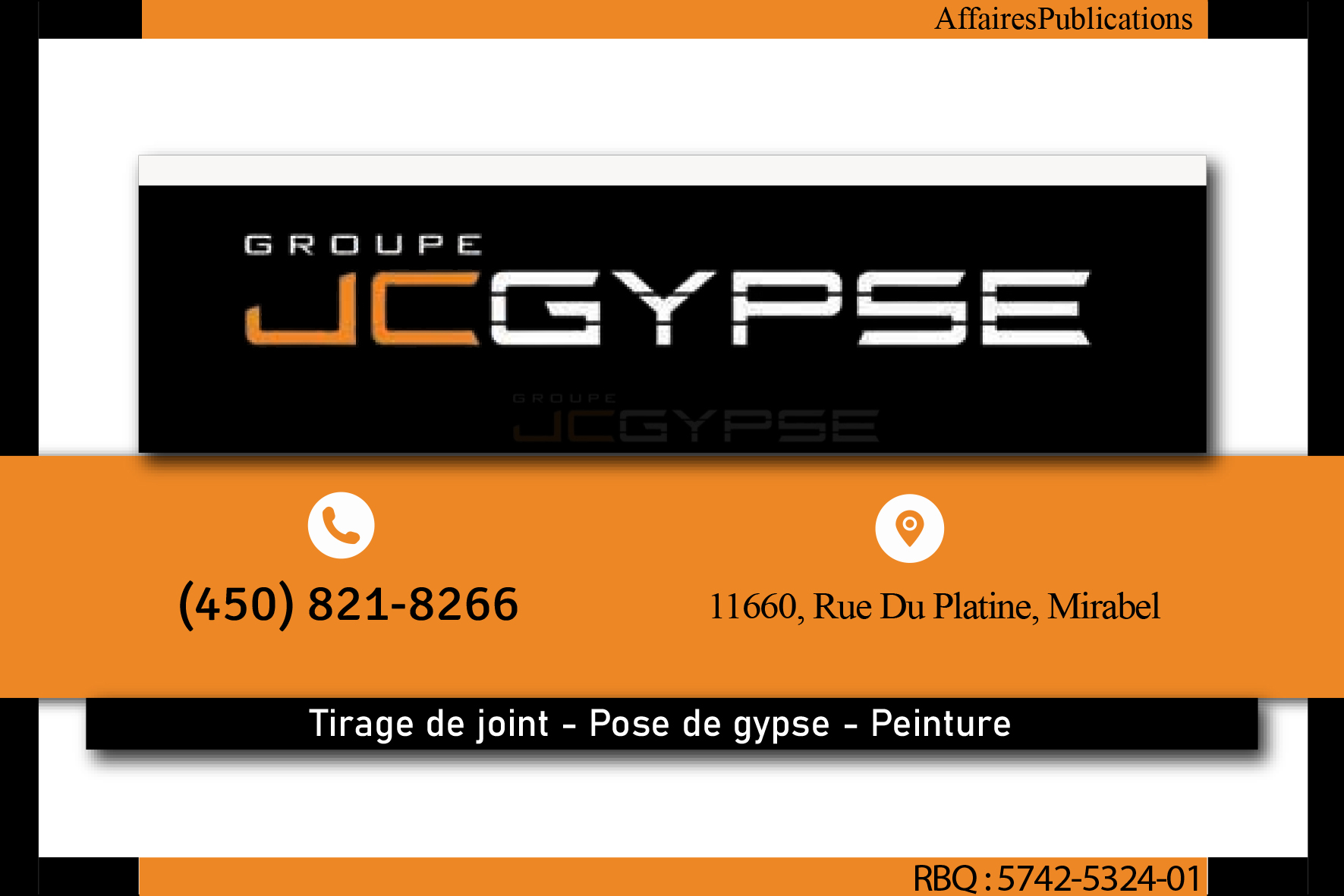 GROUPE JC GYPSE INC