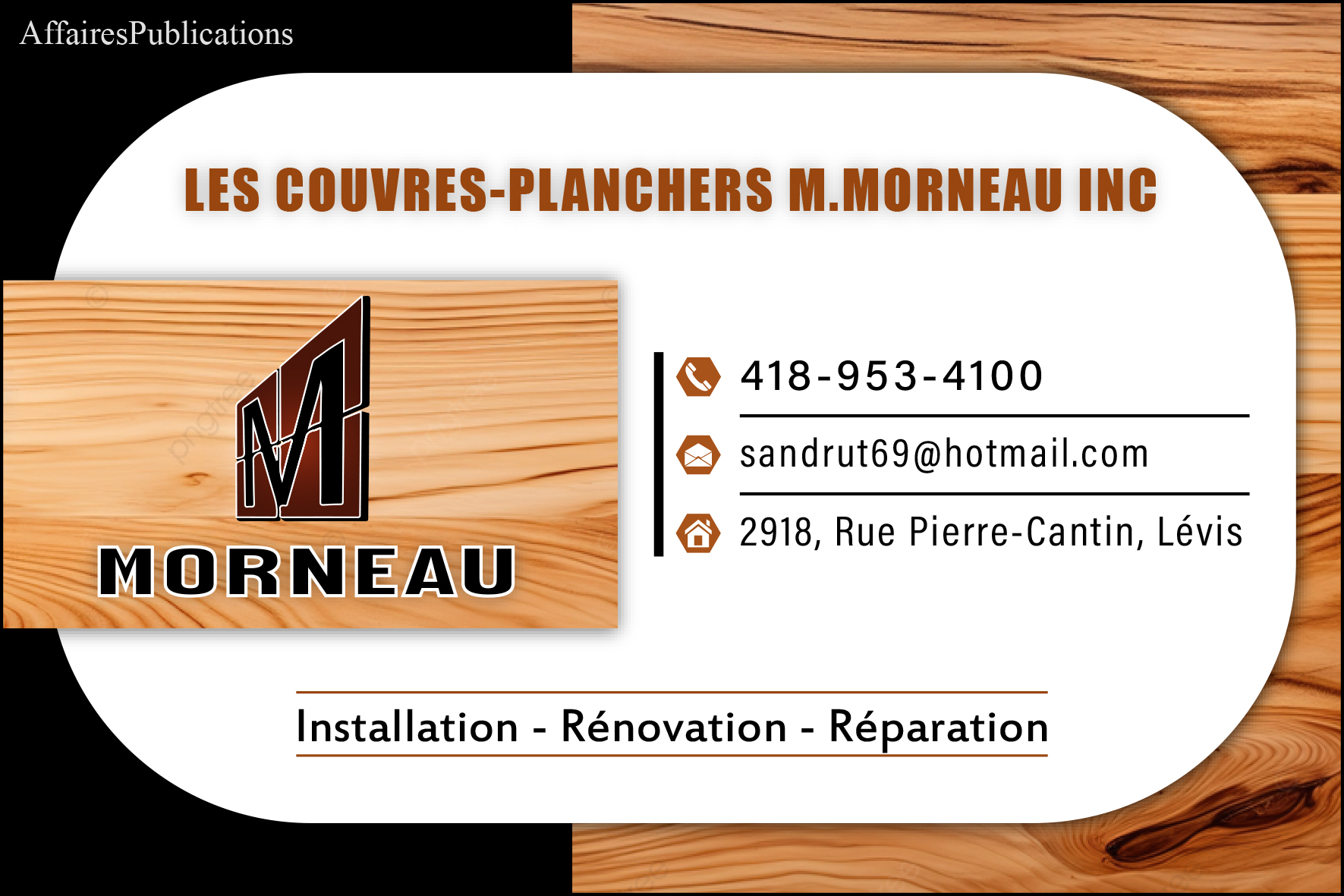 LES COUVRES-PLANCHERS M. MORNEAU INC