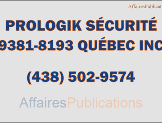 PROLOGIK SÉCURITÉ <br/> 9381-8193 QUÉBEC INC