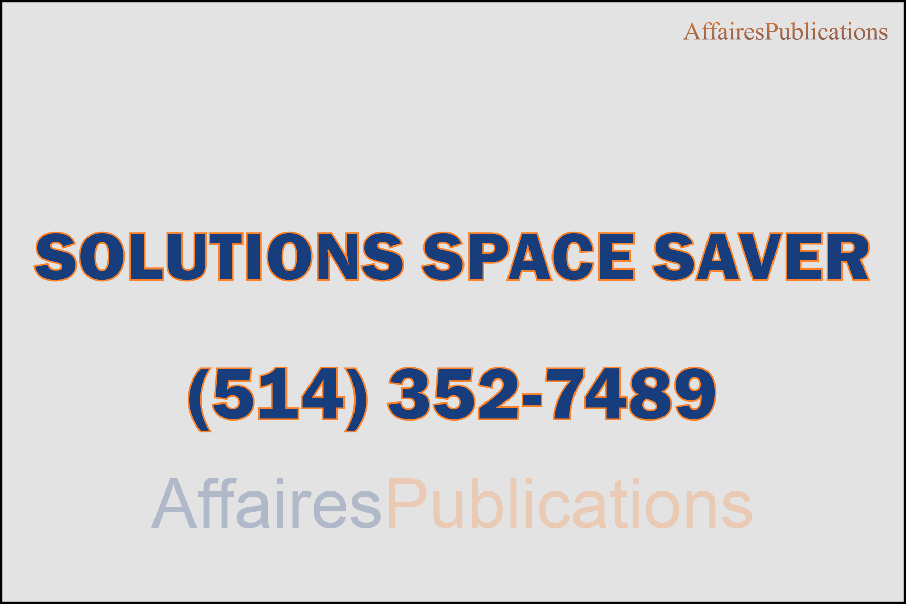 SOLUTIONS SPACE SAVER