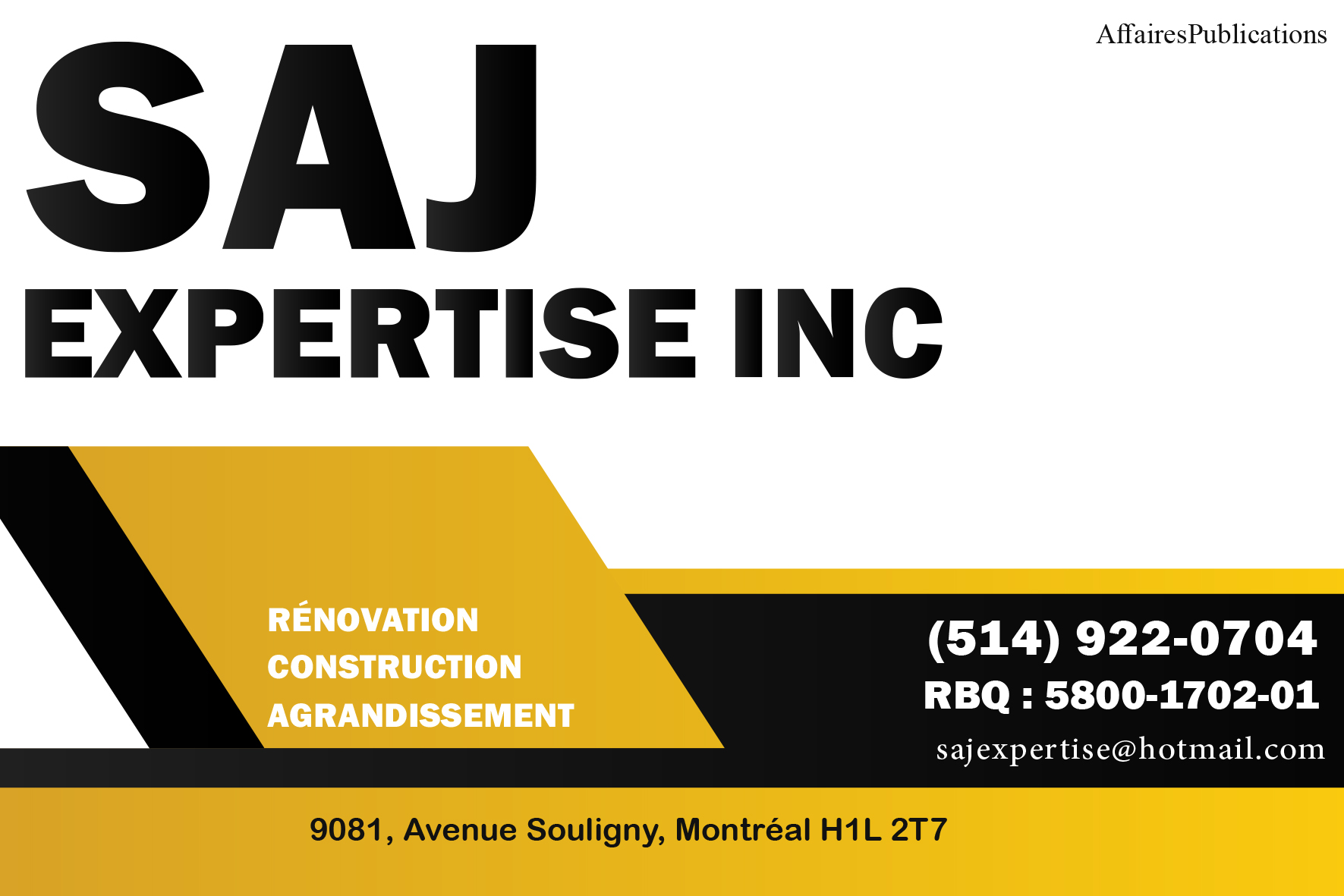 SAJ EXPERTISE INC