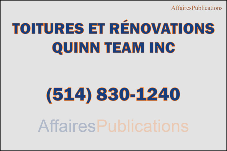 TOITURES ET RÉNOVATIONS QUINN TEAM INC