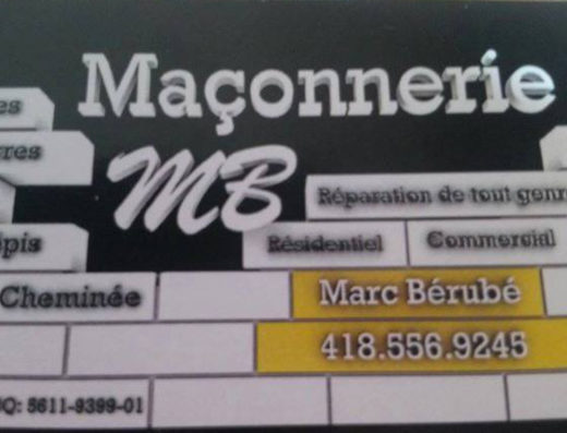 MAÇONNERIE M.B 9222-5648 QUÉBEC INC