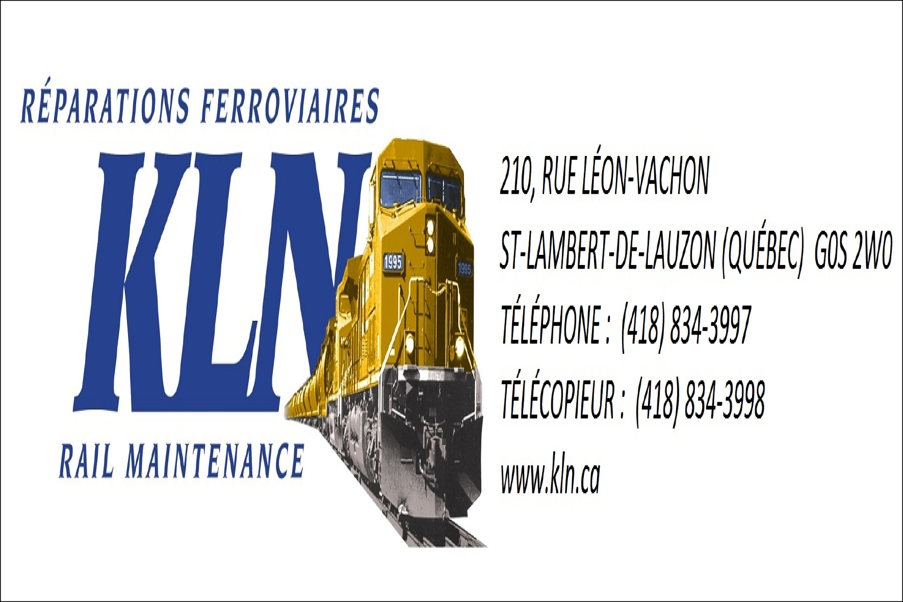 RÉPARATIONS FERROVIAIRES KLN
