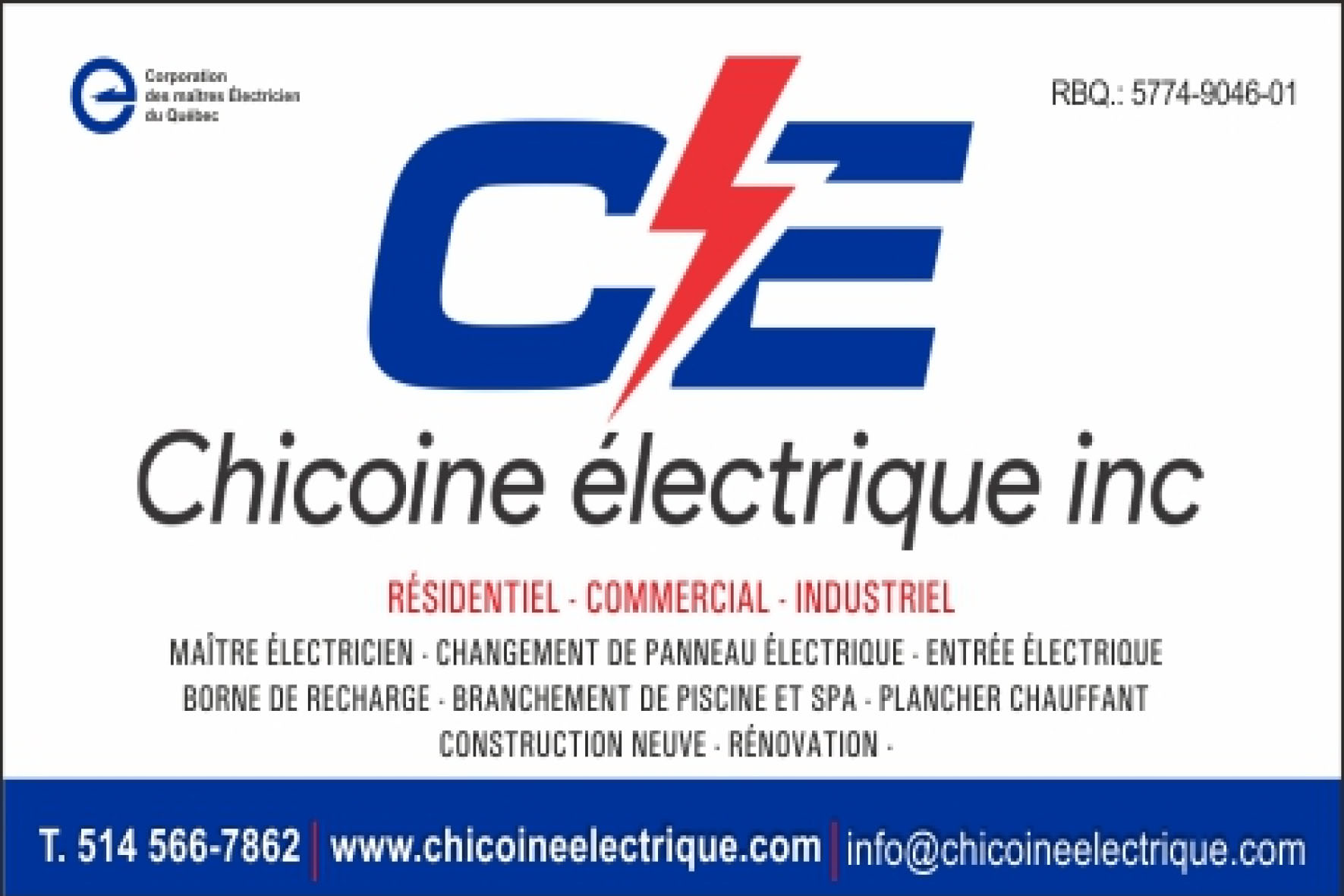 CHICOINE ÉLECTRIQUE INC