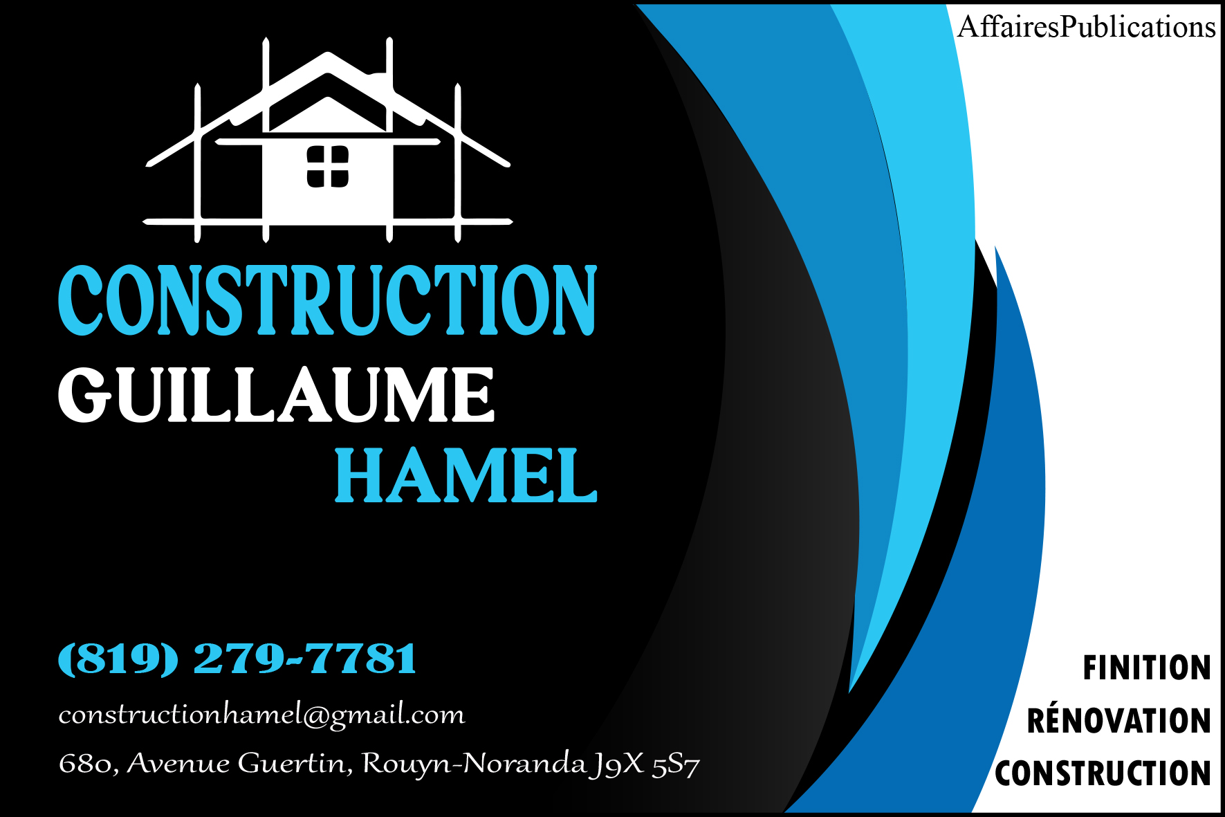 CONSTRUCTION GUILLAUME HAMEL 9209-0331 QUÉBEC INC