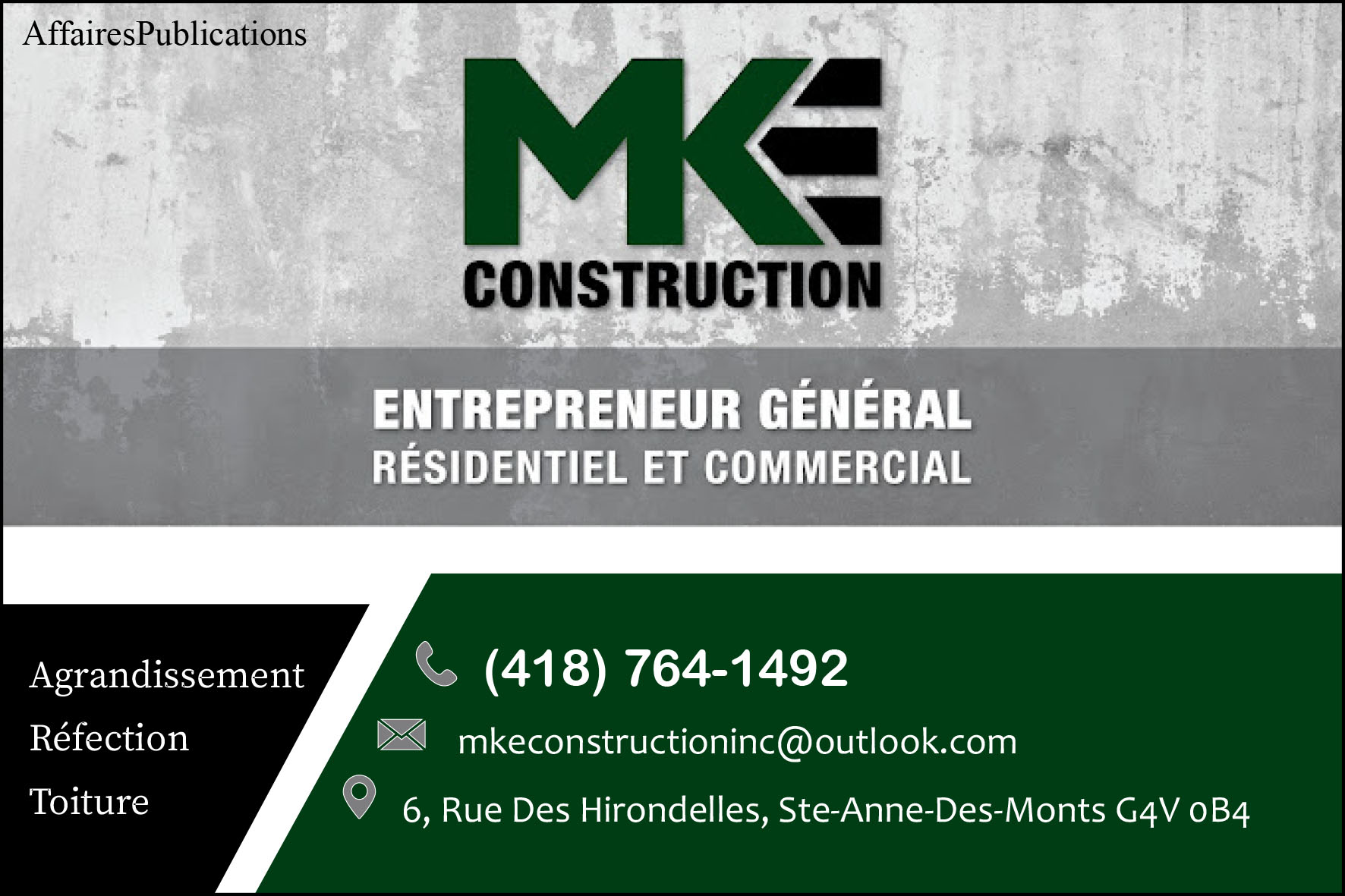 MKE CONSTRUCTION INC