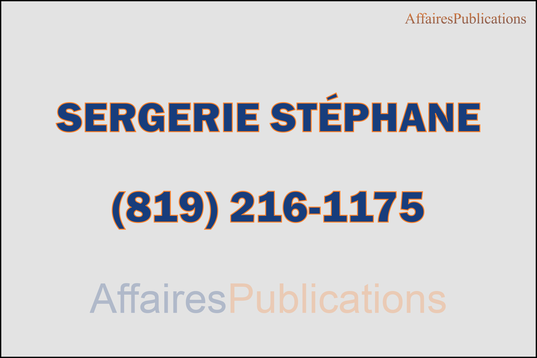 SERGERIE STÉPHANE